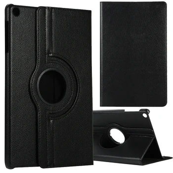 

50pcs/lot Kickstand Litchi 360 Degree Rotating Smart Leather Case For Samsung Galaxy Tab A 10.1 2019 T510 T515