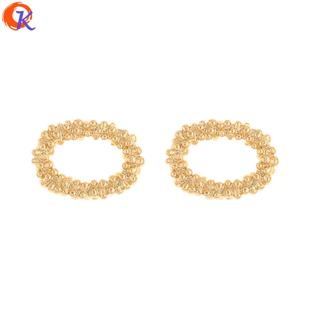 

Cordial Design 50Pcs 11*15MM Jewelry Accessories/DIY Earrings Making/Genuine Gold Plating/Oval Shape/Hand Made/Earring Findings