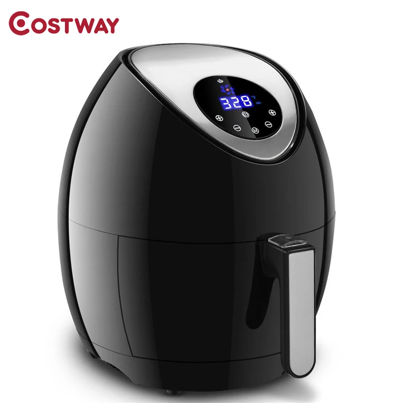 

Costway Free Temperature and Time Control Electric Air Fryer 7 Preset Cooking Function Digital LCD Screen Air Cooker EP23235