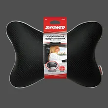 Подушка "Косточка" из экожи, черная