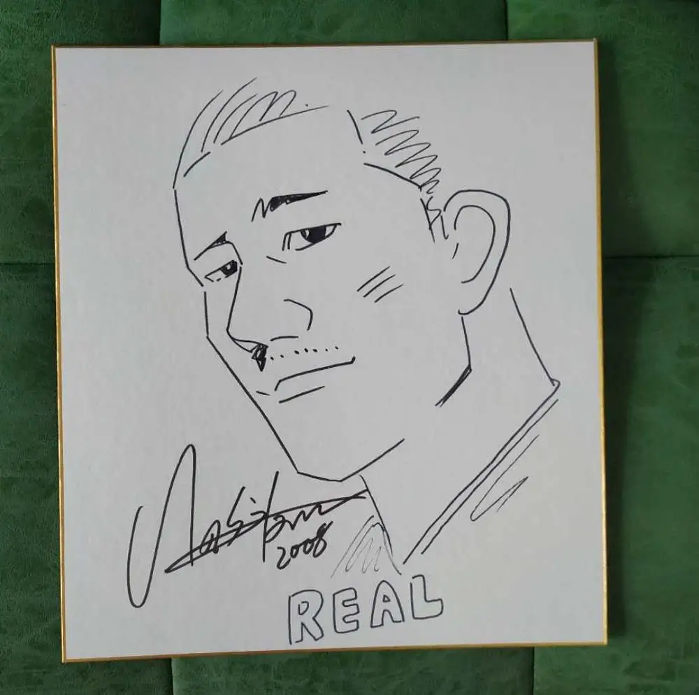 Ручная нарисованная Inoue Takehiko SLAM DUNK autographed Shikishi доска объявлений редкая 07903