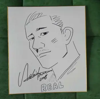 

hand drawn Inoue Takehiko SLAM DUNK autographed Shikishi Art Board rare 07903