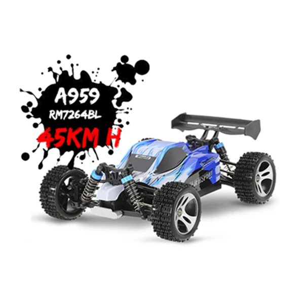 WLtoys A959-B A959 959-A RC автомобиль 1:18 2,4 ГГц 4WD ралли гоночный автомобиль 70 км/ч высокоскоростной автомобиль RC гоночный автомобиль для детей и взрослых - Цвет: A959 45KM H Blue