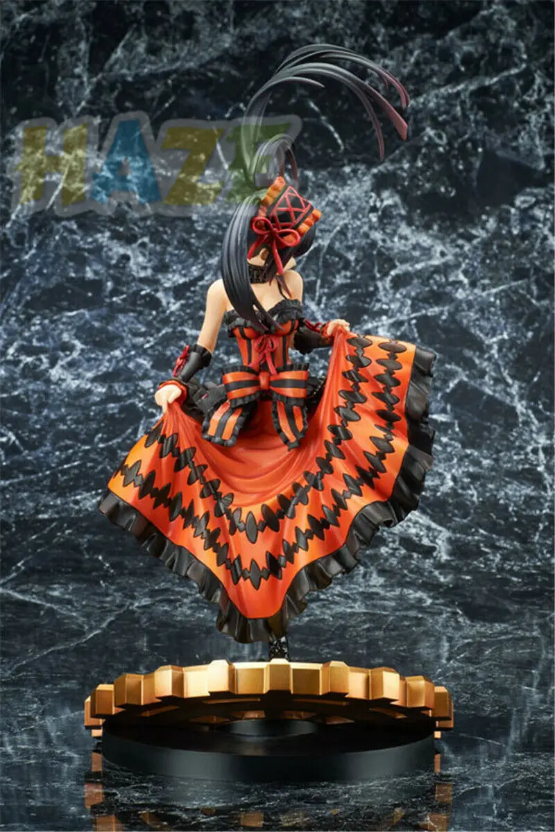 Дата a Live Tokisaki Kurumi пять поколения Окрашенные ПВХ Фигурки Модель игрушки Рисунок Аниме Фигурки игрушки куклы 28 см подарки