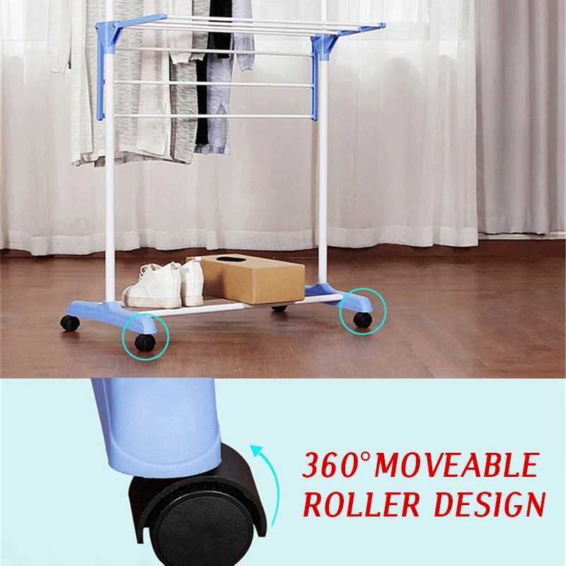 GIANTEX Clothes Hanger Coat Rack Floor Hanger Storage Wardrobe Clothing Drying Racks porte manteau kledingrek perchero de pie