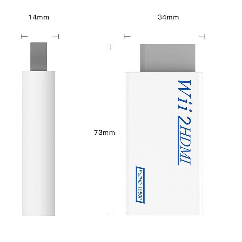 Преобразователь Wii в HDMI 2HDMI с 3 5 мм аудиовыходом автоматический адаптер Upscaler