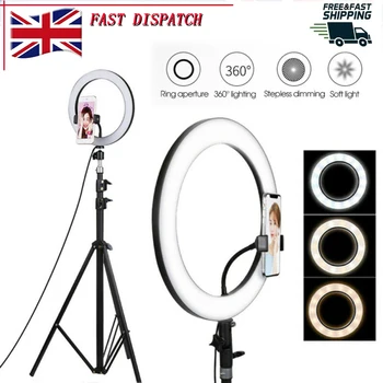 

10inch Dimmable LED Selfie Ring Light for Live Stream/Makeup/Video Dimmable Beauty Selfie Video Light With Phone Holder 2020 New