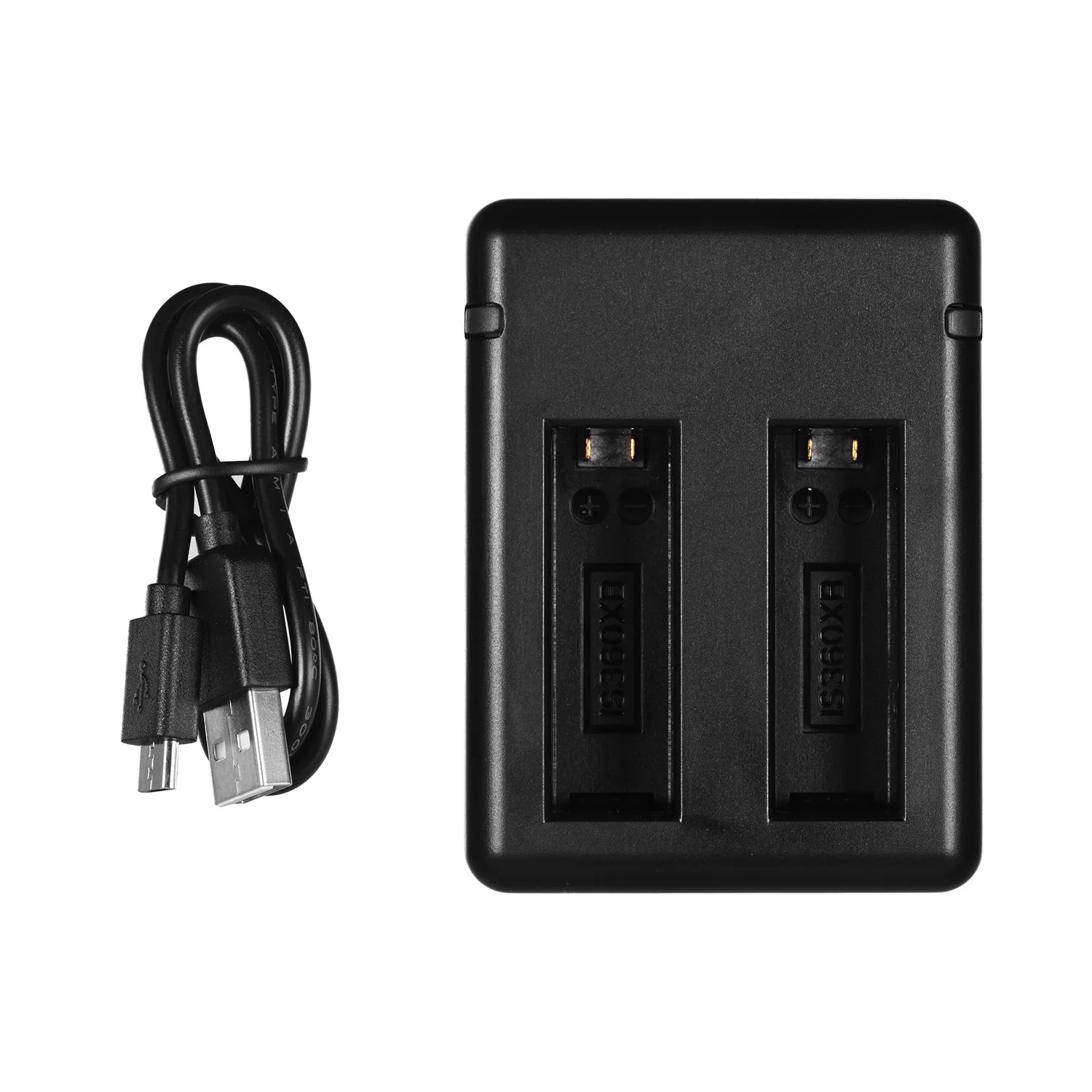Портативное зарядное устройство с двумя слотами для камеры с USB кабель с индикатором светильник совместим с аккумулятором для Insta360 one X