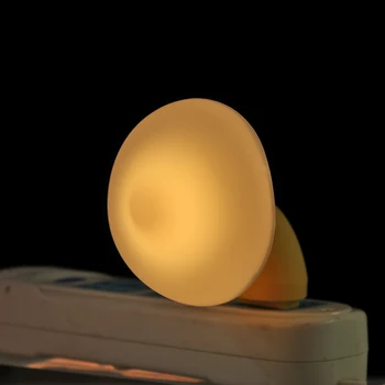 

Warm Mushroom LED Night Light Room Decor EU US Plug Light-control Sensor Wall Socket Lamp Light Home Bedroom Decoration