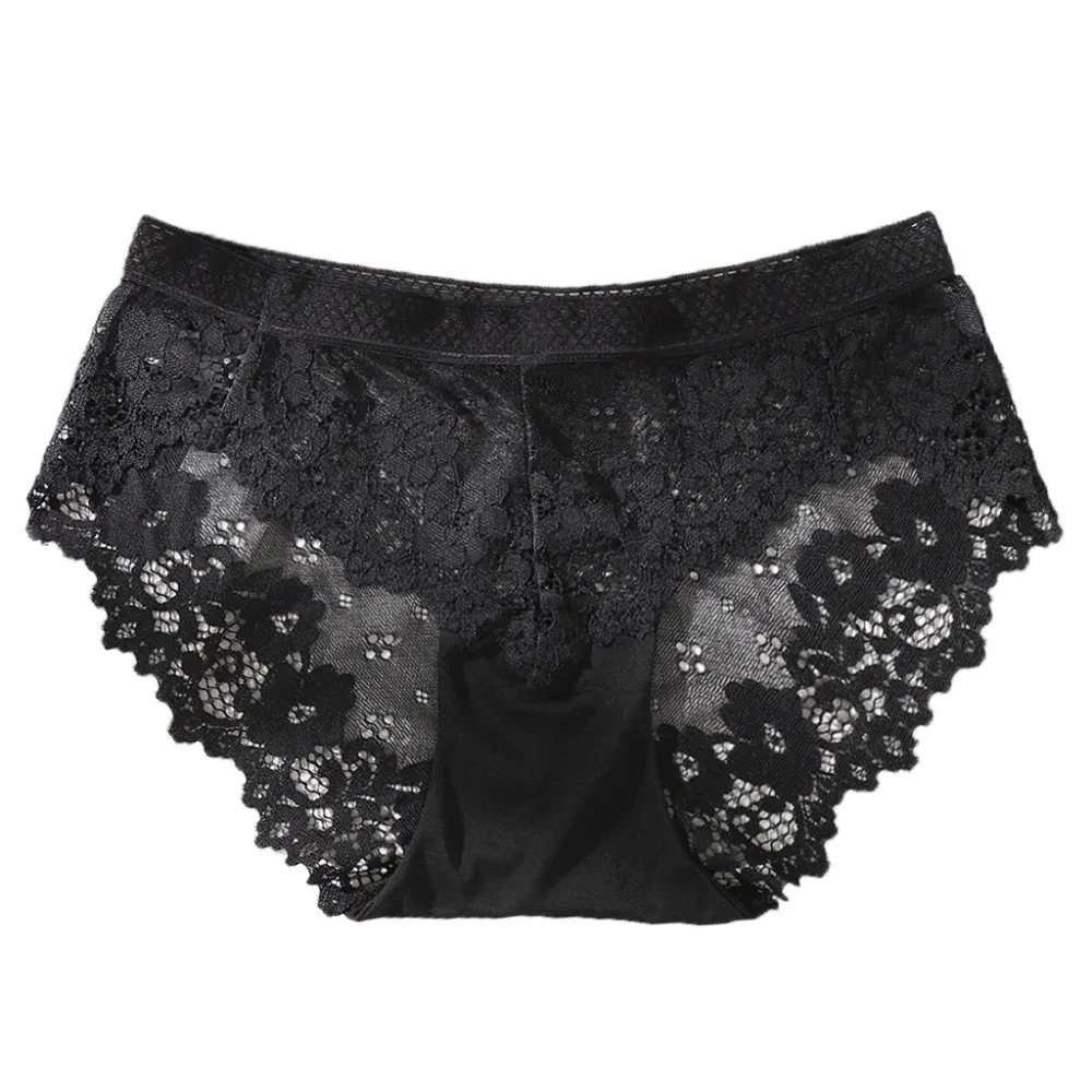 Women's breathable briefs underwear ladies panties sexy lace high stretch ice silk underwear underwear 20N5 (6)