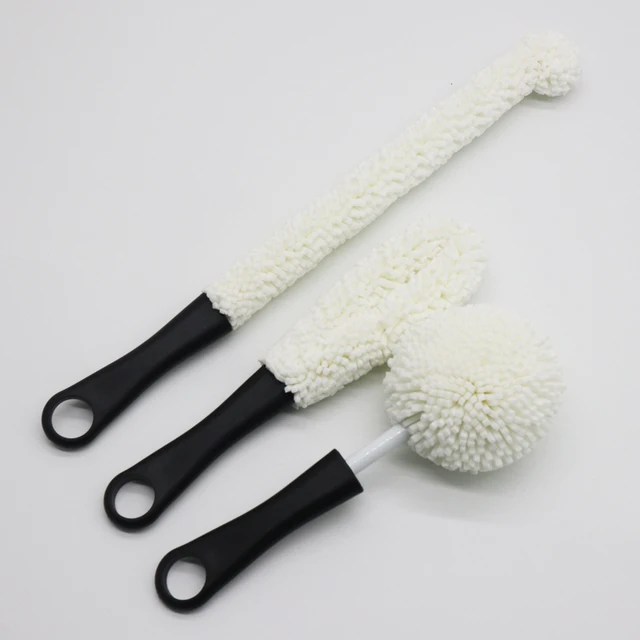 3Pcs/Lot Wine Bottle Cleaning Brush Sponge Foam Wine Decanter Stemware Glass Water Cup Washing Brush Home Clean Tools 3 Color black
