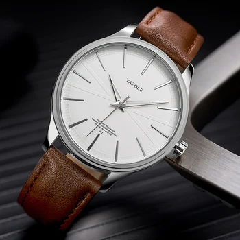 

Luxury Fashion Mens Business Watches Leather Strap Band Watch Men Business Casual Analog Quartz clock relogios masculino