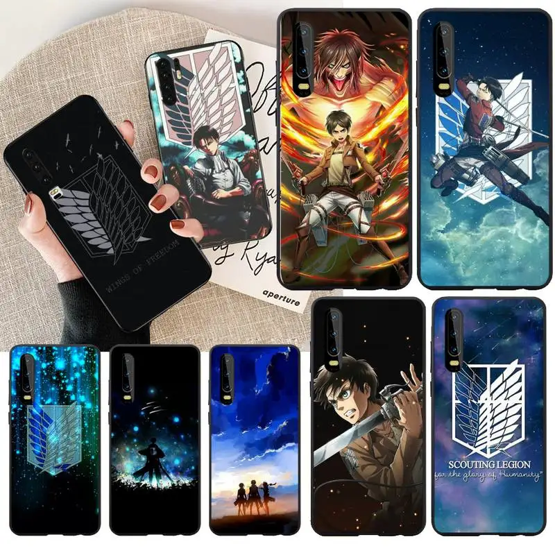HPCHCJHM аниме атака на Титанов Чехол для телефона Huawei P30 P20 lite Mate 20 Pro P Smart 2019 prime |
