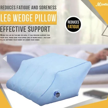 

Inflatable Leg Pillow Wedge Cushion Pillow Acid Reflux PVC Footrest lightweight knee Pillow Pillow Travel Leg Rest Office Home