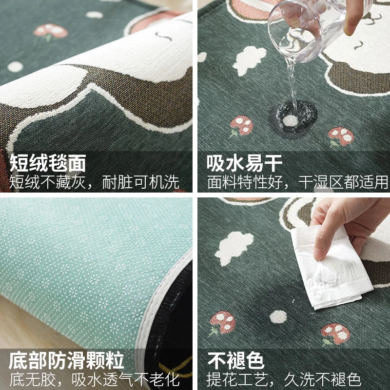 Коврик для прихожей, гостиной, двери, ковер для дома, крыльца, спальни, коврик для кухни ванной, нескользящий коврик