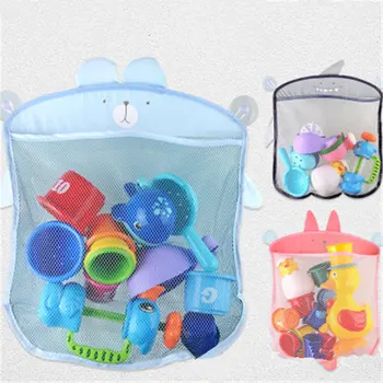 

3pcs Baby Bathroom Toy Storage Net Bag Baby Cartoon Storage Bag Kitchen Bathroom Multi-purpose Hanging Bag Bathroom Accessories