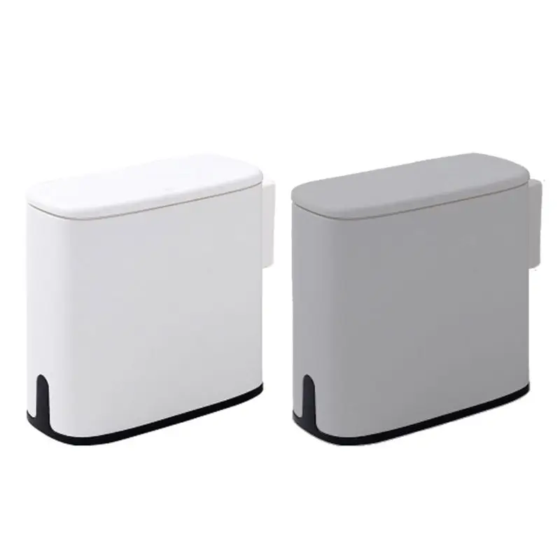 11L Plastic Waste Bin Bathroom Trash Can Toilet Garbage Bucket Rubbish Bag Holder Storage Container