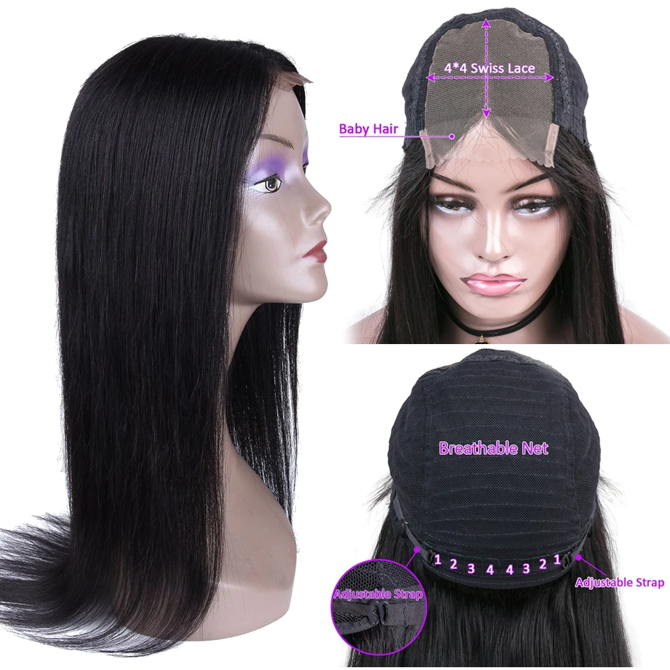 Soph queen 4*4 парик на шнурке 99J бразильские Реми прямые парики на шнурке человеческие волосы парики для черных женщин Омбре человеческие волосы парики