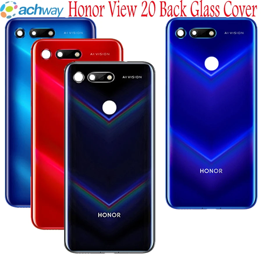 Чехол для Honor View 20, задняя крышка, стекло для Honor V20, задняя дверь, чехол для huawei Honor View 20, Задняя стеклянная панель, PCT-AL10