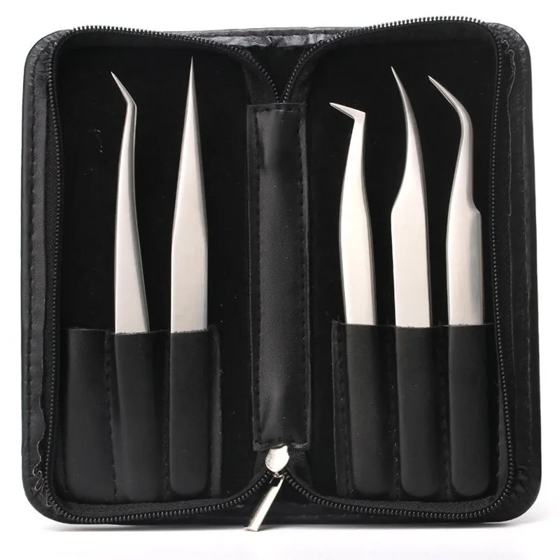 Frosted tweezers anti static eyelash tweezers superhard Eyelash Extension tool Best Quality Tweezer 3