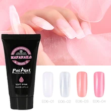 30 мл акриловый полигель для нейл-арта для ногтей Constraction Builder Sculpting твердый Кристальный кумуфлаж прозрачный удлиняющий желе полигель