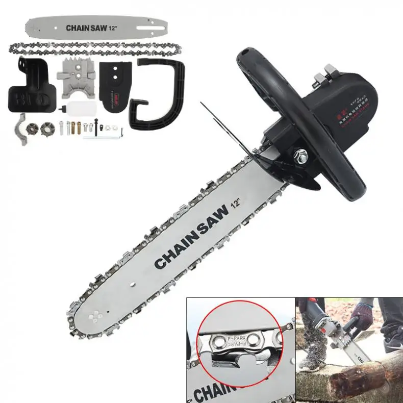 

12 Inch M10 / M16 Small Multi-functional Electric Chain Saw Stand Parts Set with Saw Blade and Protective Cover