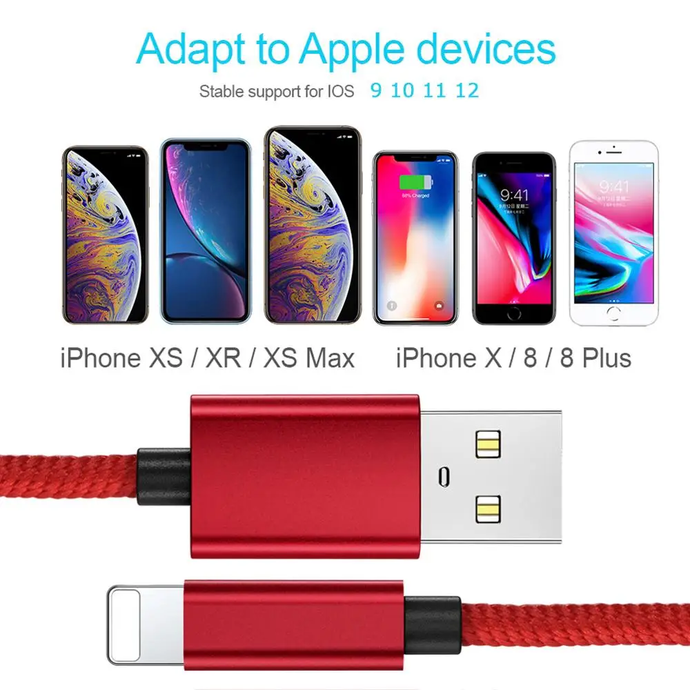 CHOETECH usb кабель для iPhone 11 Pro Max Xs Xr X 8 7 6 6s 5 5S plus ipad Pro кабели быстрой зарядки телефона зарядное устройство мобильного шнура данных