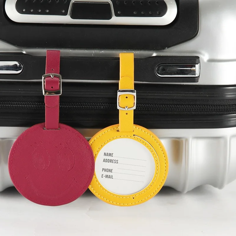 round luggage tags