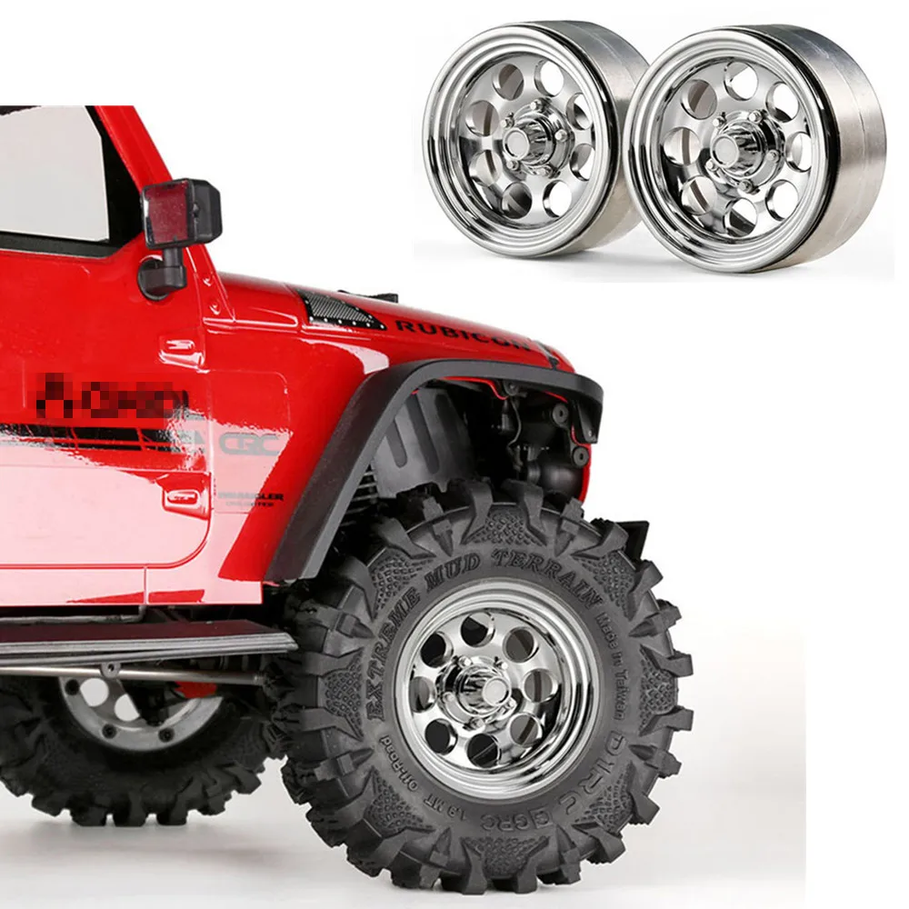 Алюминиевые хромированные ступицы G08 для 1 9 Jeep SCX10 TRX4 1/10 колесные диски