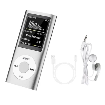 

TIPTOP Portable HiFi MP3 Music Player FM Lossless Sound Recorder with Earphones Voice Recording Portable FM Radio