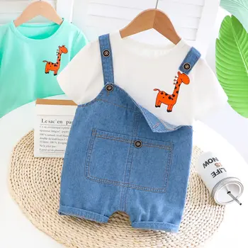 

Baby Boy Sets Summer Cotton Baby Short Sleeve T Shirt and Shorts
