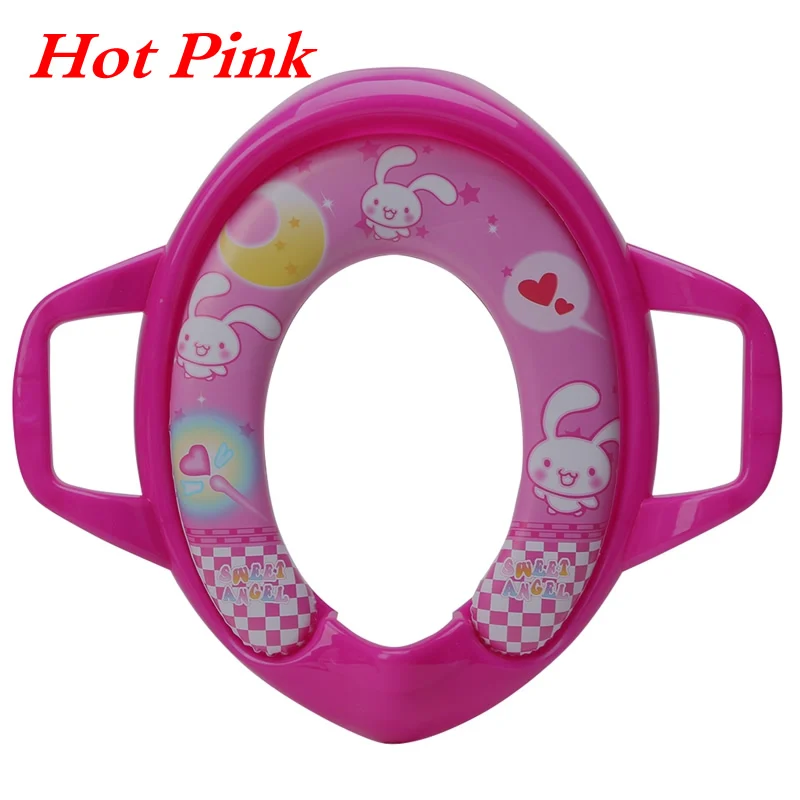 Hot Pink Детский горшок для унитаза, детское сиденье, подставка для подушки, кольцо DXAD - Цвет: Hot Pink