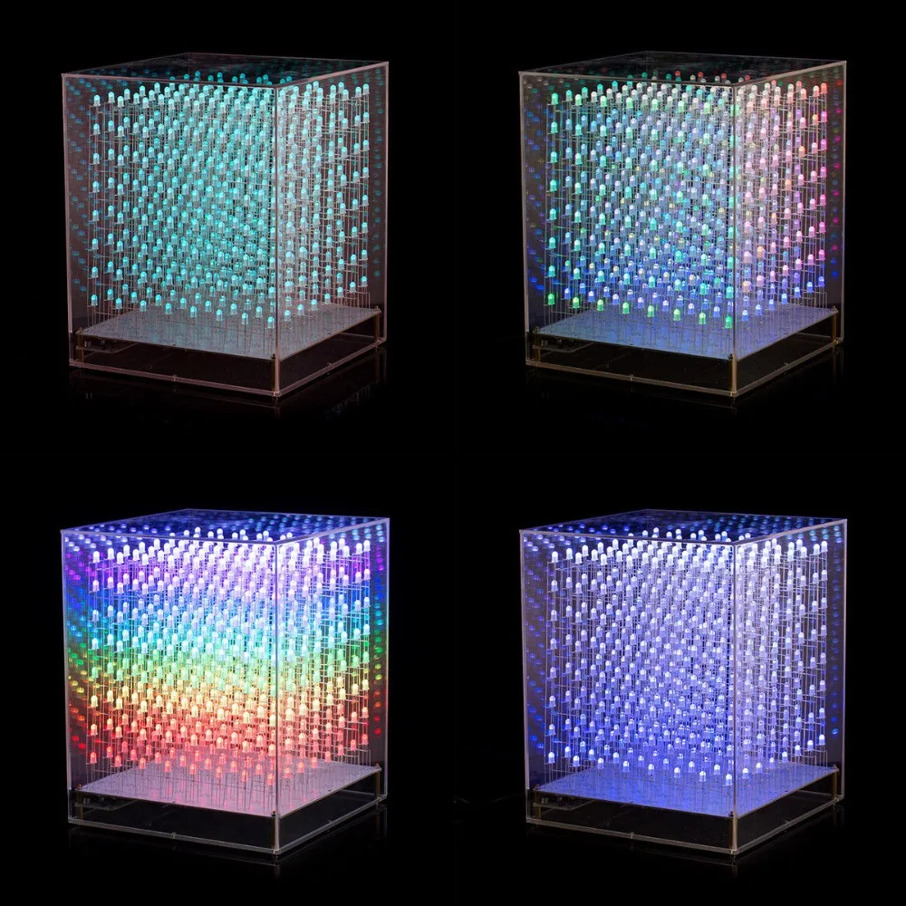 Douk Audio светодиодный куб RGB 8x8x8 3D полный набор для самостоятельной