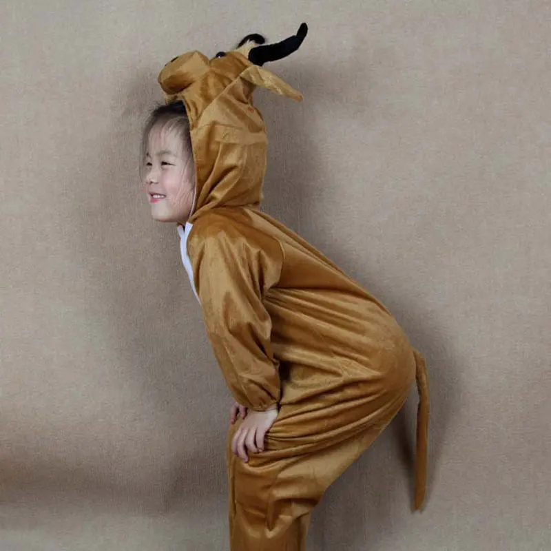 Umorden Cartoon Animal Yellow Cow Cattle Costume Performance Clothes Suit Children's Day Halloween Costumes for Children Kids Umorden Cartoon Animal Yellow Cow Cattle Costume Performance Clothes Suit Children's Day Halloween Costumes for Children Kids