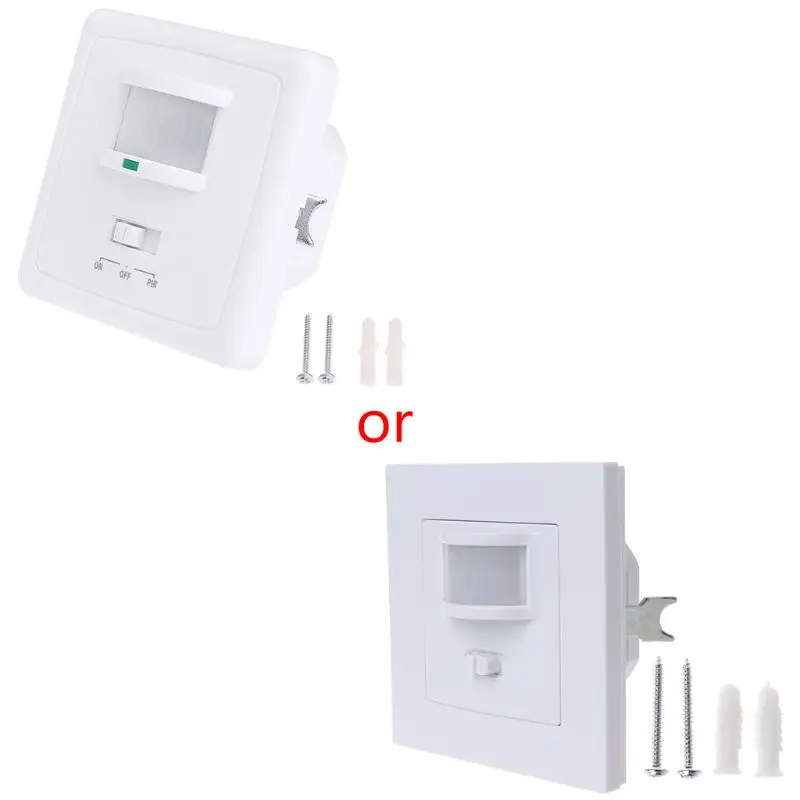 

2020 New 220-240V AC Wall Mounted 9m Automatic PIR Infrared LED Motion Sensor Switch 50Hz
