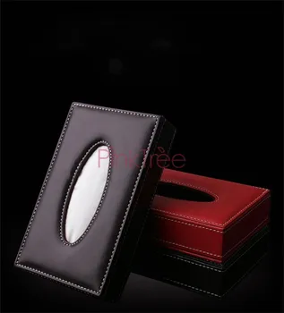 

For Prado FJ120 FJ150 Camry Golf Rav4 Car Tissue Box PU Leather Auto Paper Box Holder Cover Case Tray
