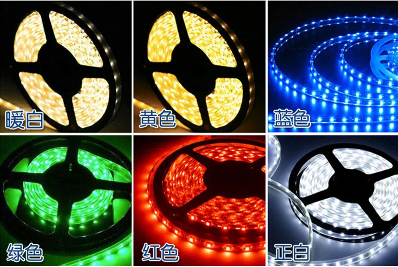 

DUI RGB light with LED digital intelligent colorful full color 5050 light bar 5 meters with mini controller and power supply