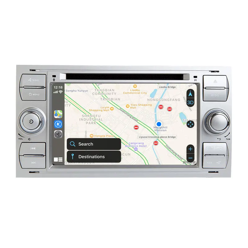 Android 9 0 Авторадио встроенный CarPlay GPS навигатор совместимый с Ford Focus 2 Mondeo S C Max Fiesta Kuga