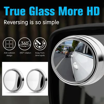

360 Degree Rotate Car Blind Spot Mirror Wide Angle Multi-Function Side Blindspot Rearview Parking Mirror Adjustable