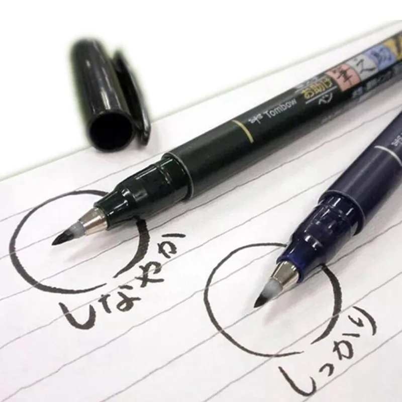 Ручка кисть для каллиграфии Tombow 1 шт. маркер мягкая ручка рукописного ввода