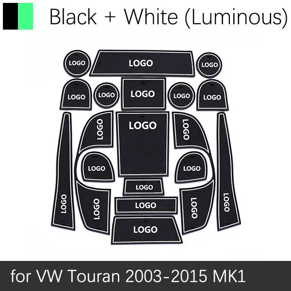 Автомобильный гаджет для VW Touran MK1 2003 2004 2006 2008 2009 2010 2011 для Volkswage аксессуары гелевая накладка резиновый слот для ворот