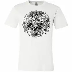Белая футболка зомби-Psychoholic Slag-Роб зомби Stoner роковая футболка