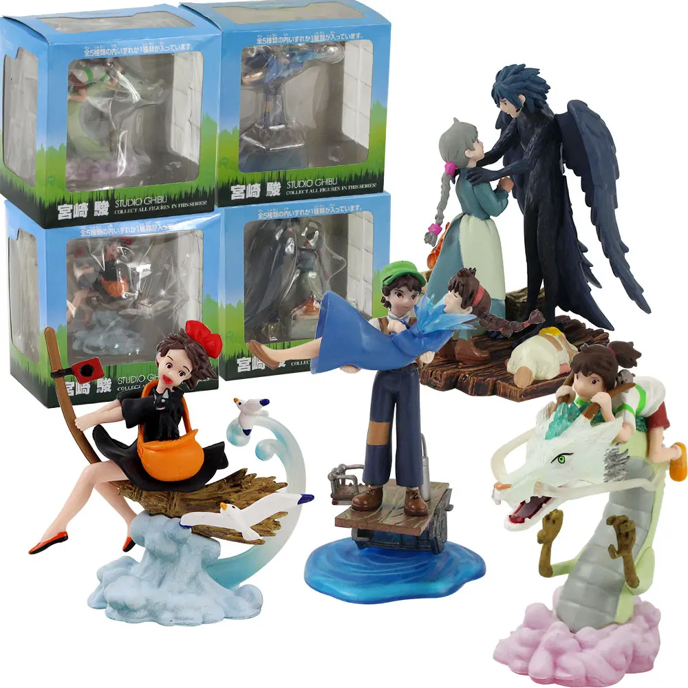 4pcs/set 9-11cm My Neighbor Totoro Castle In The Sky Kiki's Delivery Service Warriors of the Wind PVC Model Figure Toys For Gift | Игрушки
