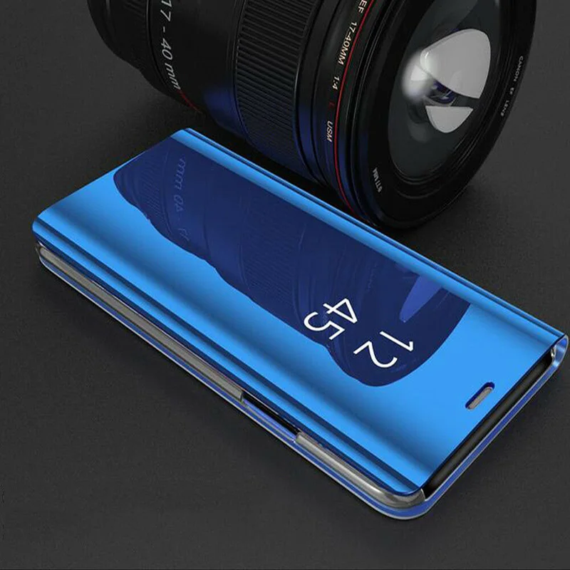 Умный зеркальный флип-чехол для samsung Galaxy S8 S9 плюс S10 S10E S7 край S6 Note 9 8 J7 J5 A6 A8 J4 J8 J6 A5 крышка