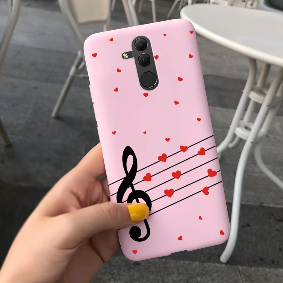 phone pouch for running Case For Huawei Mate 20 Lite Soft Cute Cartoon Flower Silicone Phone Cases for Hauwei Mate 20 Lite SNE-LX1 Funda Back Cover 6.3" neck pouch for phone Cases & Covers
