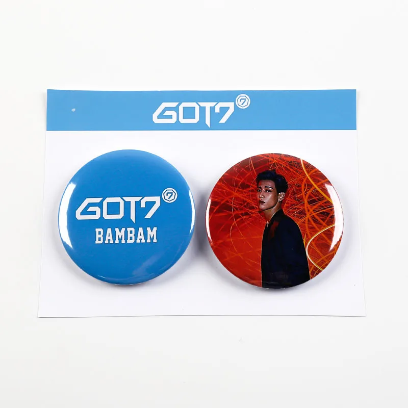 Got7 альбом Lullayb значки нагрудные булавки мешочек для брошек аксессуары BAMBAM S. COUPS JINYOUNG Mark YoungJae Jackson - Окраска металла: BAMBAM