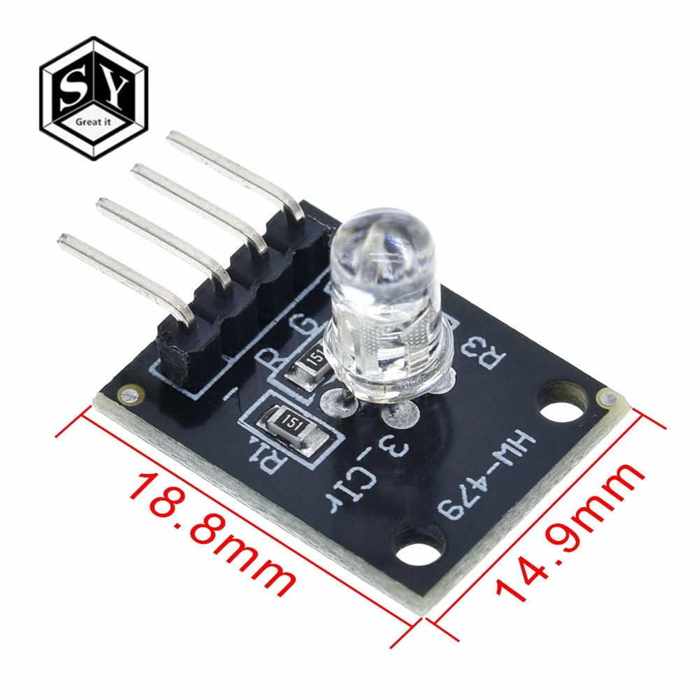Умная электроника FZ0455 4 контактный модуль датчика три цвета s 3 RGB для Arduino