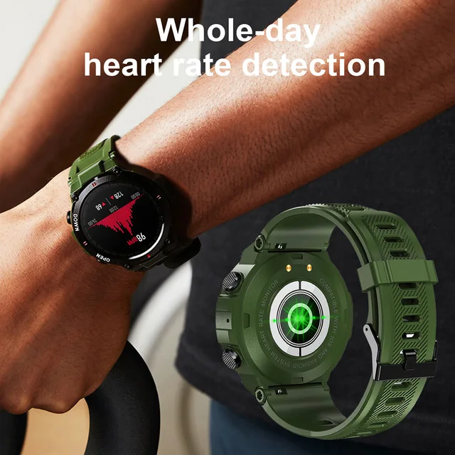 LEMFO K22 Smart Watch Men 400Mah Big Battery Music Play Fitness Tracker Bluetooth Call Sport Smartwatch 2021 Health Monitoring 6
