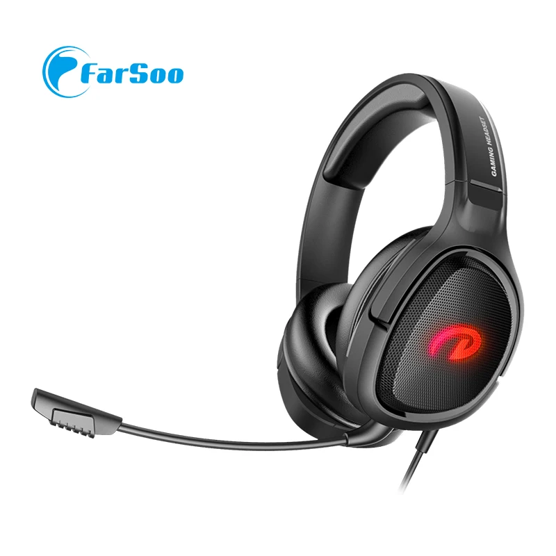 G100 Gagming headphone with detachable microphone deep bass sound wired headset with LED light for PS4 XBOX PC laptop headphone
