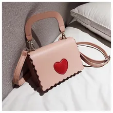 Женская сумка на плечо Роскошные Сумки женские Сумки Дизайнерская версия сердце для девочек маленькая квадратная сумка-мессенджер Bolsa Feminina